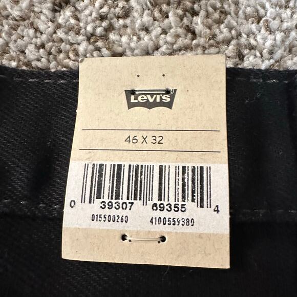 LEVI'S Men's 550 Relaxed Fit Jeans (Big & Tall) Size 46X32 In Black - Picture 8 of 16